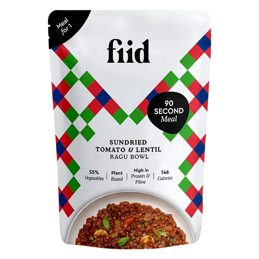 fiid Lentil and Dried Tomato Ragu Bowl - 275g