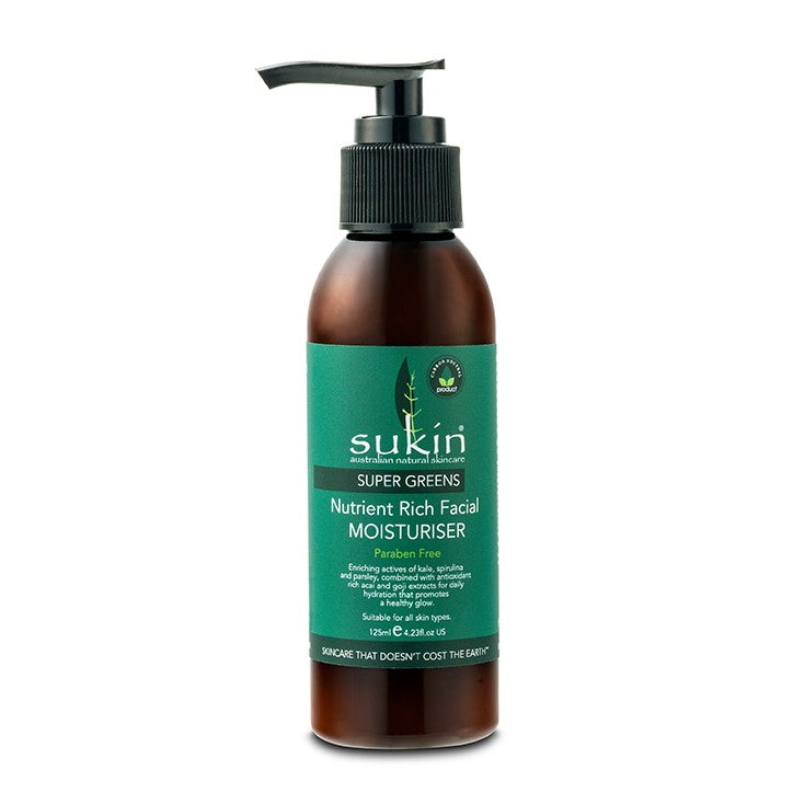 Sukin Super Greens Facial Moisturiser 125Ml