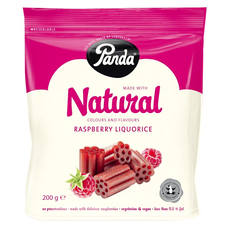 Panda Regaliz de Frambuesa - 200g