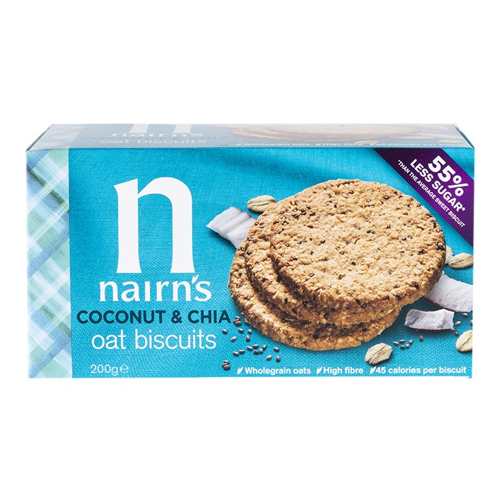 Nairn's Galletas de Avena con Coco y Chia - 200g