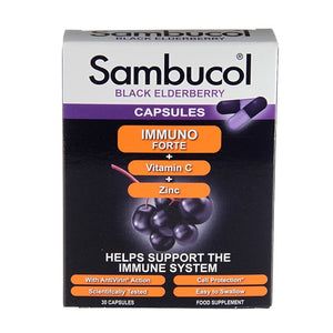 Sambucol Saúco Negro Immuno Forte - 30 Cápsulas