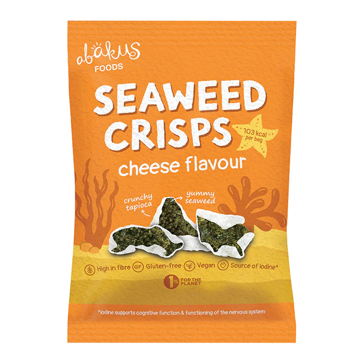Abakus Foods Seaweed Crisps Cheese Flavour 18G