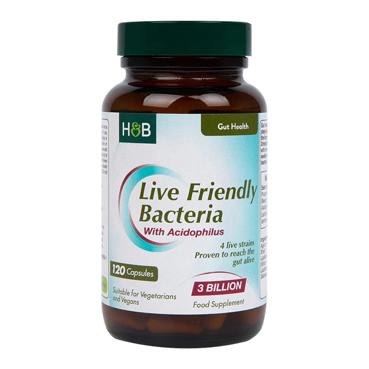 Holland & Barrett Live Friendly Bacteria With Acidophilus 120 Capsules