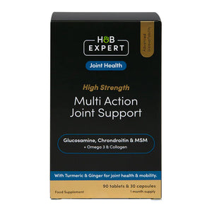 Multi Action Joint Support Glucosamine, Chondroitin and MSM + Omega 3 and Collagen High Potency - 30 Capsules