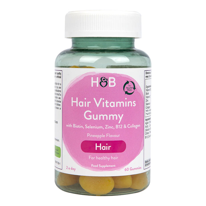 Holland & Barrett Hair Vitamin Pineapple Flavour 60 Gummies