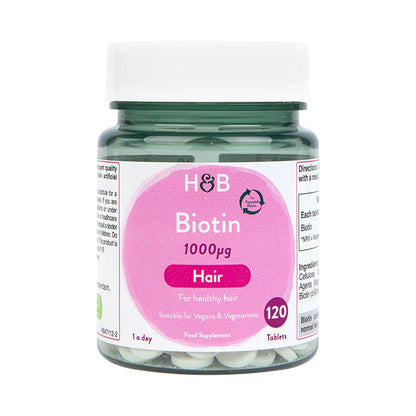 Holland & Barrett Biotin 1000Ug 120 Tablets