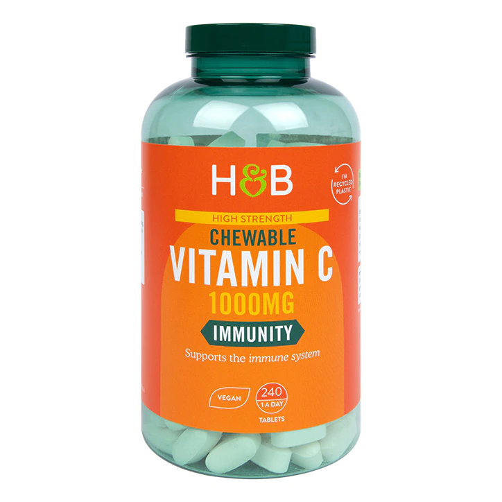 Vitamina C Alta Resistencia Masticable 1000mg - 240 Comprimidos