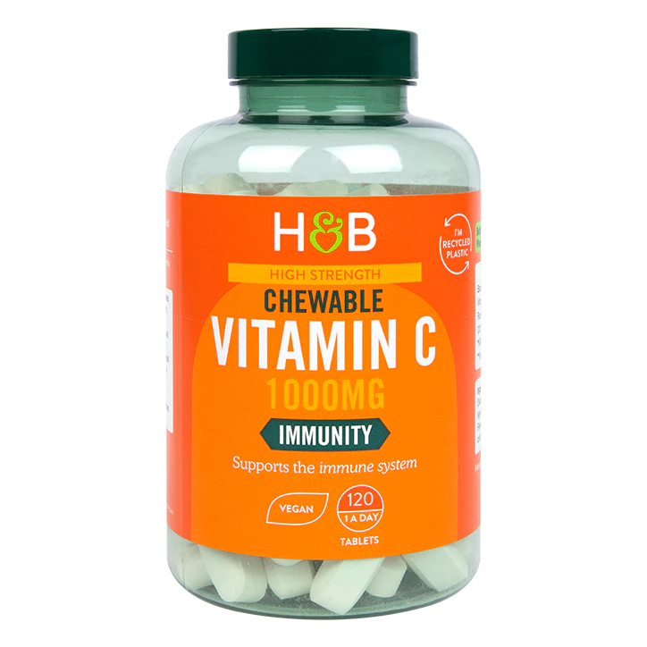 Chewable High Strength Vitamin C 1000mg - 120 Tablets