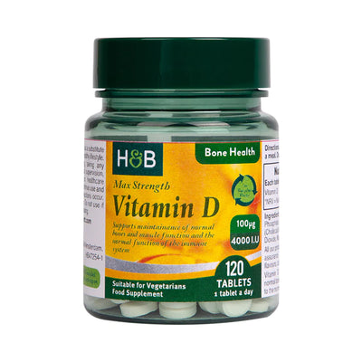 Vitamina D 4000 UI 100ug - 120 Comprimidos
