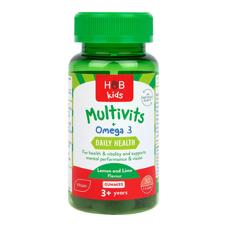 Multivitaminas y Omega 3 para Niños - 30 Gominolas