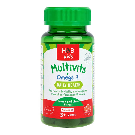 Multivitaminas y Omega 3 para Niños - 30 Gominolas