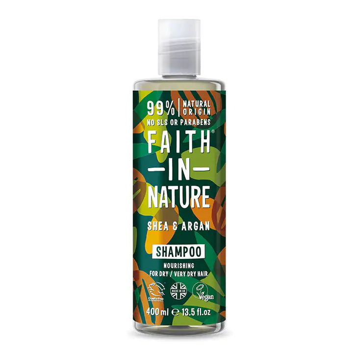 Faith In Nature Shea & Argan Shampoo 400Ml