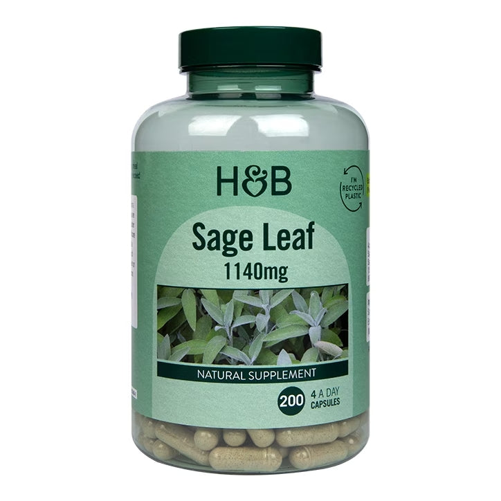 Hoja de Salvia - 200 Cápsulas