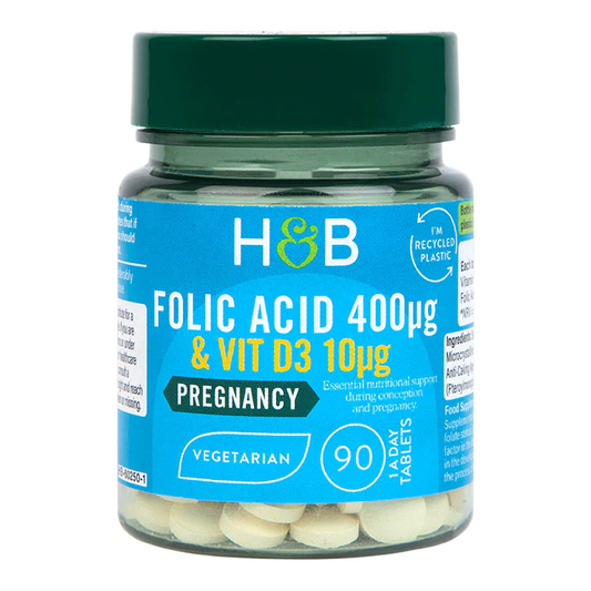 Ácido Fólico y Vitamina D3 - 90 Comprimidos