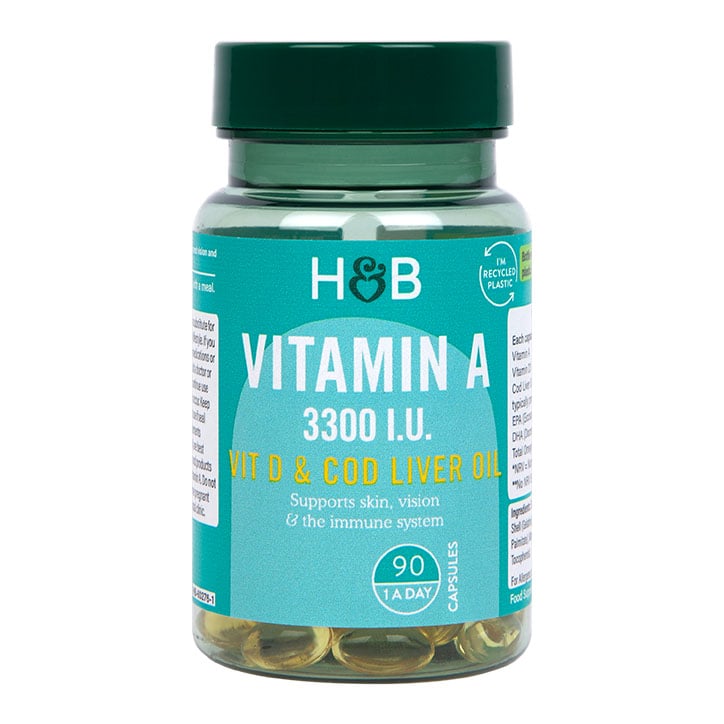 Holland & Barrett Vitamin A 3300 I.U Softgel 100 Softgel Capsules