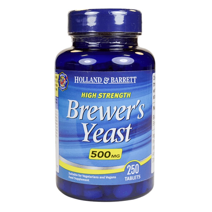 Holland & Barrett Natural Brewers Yeast 250 Tablets 500Mg