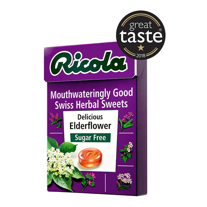 Ricola Elderflower Swiss Herbal Sweets Box 45G