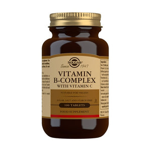 Solgar Vitamina B-Complex con Vitamina C - 100 Comprimidos