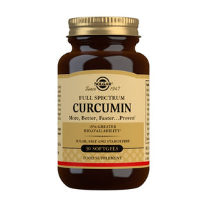 Solgar Curcumina de Espectro Completo 185mg - 30 Cápsulas Blandas