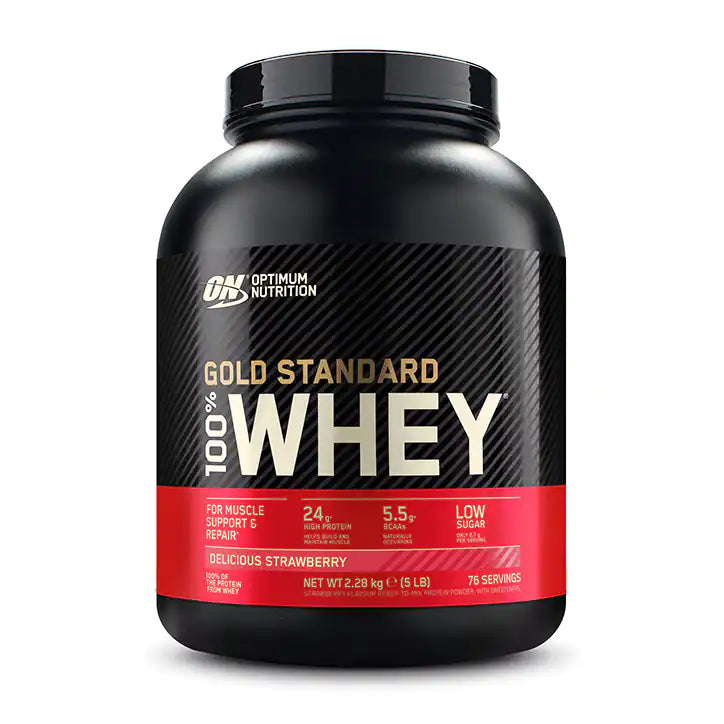 100% WHEY GOLD STD - 5 LB STRAWBERRY