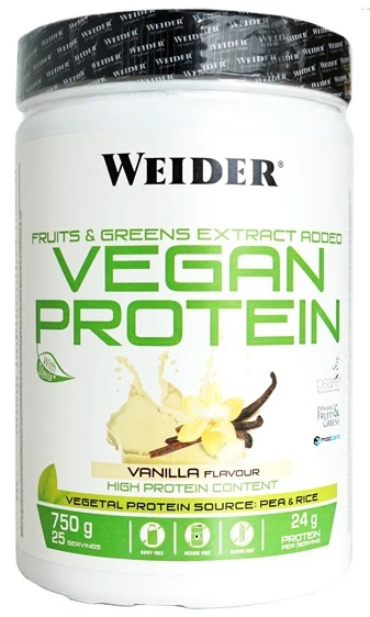 Weider Vegan Protein Vanilla Flavor - 750gr 